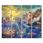 4 Piece Canvas Fish Beauty Comic Movie Wall Art Pictures Wall Pictures Posters And Prints