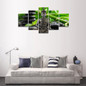Wall Art Modern Pictures 5 Panel Bamboo Buddha Canvas HD Print Cuadros Painting Modular Poster