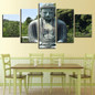 Art Canvas Prints Poster Modular Wall 5 Panel Figure Of The Buddha Pictures Painting