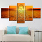 Wall Art Modular Picture HD Printed Modern On Canvas 5 Panel Buddha Abstract Painting Posters