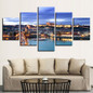 Modular Wall Art Painting Photo 5 Panel Prague Castle HD Print Canvas Popular Picture Poster