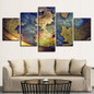 Pictures Printed HD Modern Canvas 5 Panel Map Landscape Painting Wall Art Poster Modular