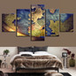 Pictures Printed HD Modern Canvas 5 Panel Map Landscape Painting Wall Art Poster Modular