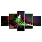 Printed Modern Painting Wall Art Modular HD 5 Panel Butterfly Pictures Canvas Poster