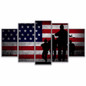 Canvas Painting Wall Art Pictures 5 Pieces Flag soldier Poster HD Printed
