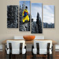 5 Panels Skateboard Wall Art Picture Modern Canvas Printed Painting Wall Picture