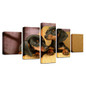 Canvas Posters HD Prints Pictures 5 Pieces Dachshund Dogs Breed Paintings Modular Wall Art