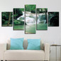 Canvas HD Prints Pictures Bebroom Wall Art 5 Pieces Forest Lake Waterfall Paintings Tree Landscape Posters