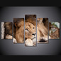 Canvas Painting Wall Art Abstract Decor 5 Panel Animal Lion Landscape Modular Pictures Oil Prints