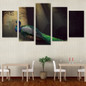 Canvas Wall Art Pictures HD Printed Artworks 5 Pieces Peacock Animal Forest Paintings Posters