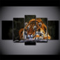 Modern Canvas Painting Wall Art HD Printed Photo 5 Pieces Animal Indolent Tiger Poster Pictures