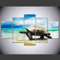 Canvas Wall Art Modular Picture 5 Panel Animal Tortoise