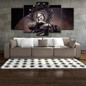 Modern Wall Art Canvas Pictures Posters 5 Pieces Virgin Mary Painting Home Decor HD Printed Photo