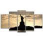 Canvas Paintings Wall Art Pictures Room r 5 Pieces Statue Of Liberty Poster Modular Sunset Lady Liberty Pictures