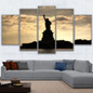 Canvas Paintings Wall Art Pictures Room r 5 Pieces Statue Of Liberty Poster Modular Sunset Lady Liberty Pictures