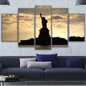Canvas Paintings Wall Art Pictures Room r 5 Pieces Statue Of Liberty Poster Modular Sunset Lady Liberty Pictures