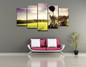 HD Printed Canvas Painting Home Decor Modular Pictures 5 Panels Golf Brassie Landscape Wall Art Posters