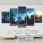 5 Pcs Forest Star Landscape Modern Oil Canvas Painting Wall Art Picture HD Printed on Canvas