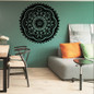 Vinyl Mandala Flower Wall Stickers Decoration Meditation Yoga Wall Art Decal Mendhi Lotus Flower