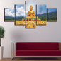 Canvas Painting Wall Art Prints Home Decoration Landscape Pictures 5 Panel Buddha Landscape