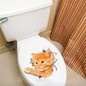 Animal Toilet Stickers Home Decoration Diy Cartoon Wall Art Decals
