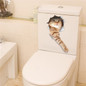 Animal Toilet Stickers Home Decoration Diy Cartoon Wall Art Decals