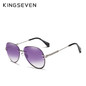 Vintage Fashion Gradient Lens Rimless Sun Glasses for Women