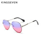 Vintage Fashion Gradient Lens Rimless Sun Glasses for Women
