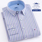 Casual Striped Long Sleeve Turn-down Collar Single Breasted Men Shirts