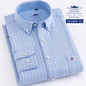 Casual Striped Long Sleeve Turn-down Collar Single Breasted Men Shirts