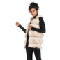 Women's Layered Plush Faux Fur Vest