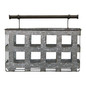 13.75" X 4" X 10" Galvanized  Metal Wall Basket