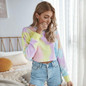 Loose Short Tie-dye Printed Hoodies Sweatshirts