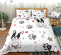 Stars and Dog Paw Bedding Set