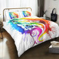 Colorful Howling Wolf Bedding Set