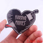 I Love Horror Movies Embroidered Patch
