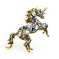 Rhinestone Unicorn Brooch