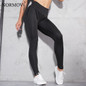 NORMOV Sexy Push Up High Waist Leggings Solid Color Fitness Workout Leggings Women Black Slim Leggings Fitness Feminina