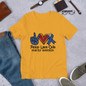 Peace, Love, Cure-Diabetes Awareness Short-Sleeve Unisex T-Shirt