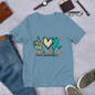 Peace, Love, Cure-PCOS Awareness Short-Sleeve Unisex T-Shirt