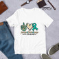 Peace, Love, Cure-PCOS Awareness Short-Sleeve Unisex T-Shirt