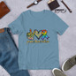 Peace, Love, Autism Short-Sleeve Unisex T-Shirt