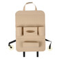 Auto Car Seat Back Organizer Multi-Pocket Felt Tissue Box Hanging Storage Bag