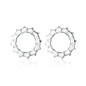 BAMOER Clearance Jewelry Delicate 100% 925 Sterling Silver Clear CZ Small Stud Earrings Women Wedding Jewelry Brincos PAS488