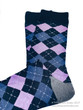 Lilac & Black Luxury Men's Socks