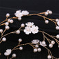 Delicate Elegant Hair Bridal Wedding Simulation Pearl  Flower Hair Vine