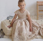 Champagne Flower Girl Dress For Weddings  First Communion Dress