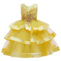 Elegant Flower Girls Princess Tutu Dress For Birthday Wedding Performance Party