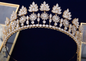 Gold/Silver Full Zircon Crystal Brides Tiaras Crowns Wedding Hairbands Wedding Accessories