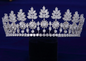 Gold/Silver Full Zircon Crystal Brides Tiaras Crowns Wedding Hairbands Wedding Accessories